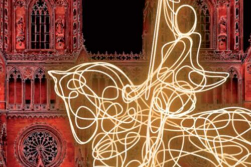 2024 Mon dessin « D&rsquo;un seul trait-Jeanne d’Arc » sélectionné pour le spectacle son et lumière ORLÉANS